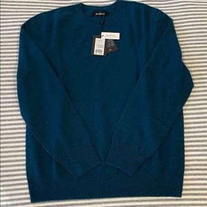 Naadam Cashmere Peacock Blue Sweater